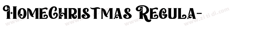 HomeChristmas Regula字体转换